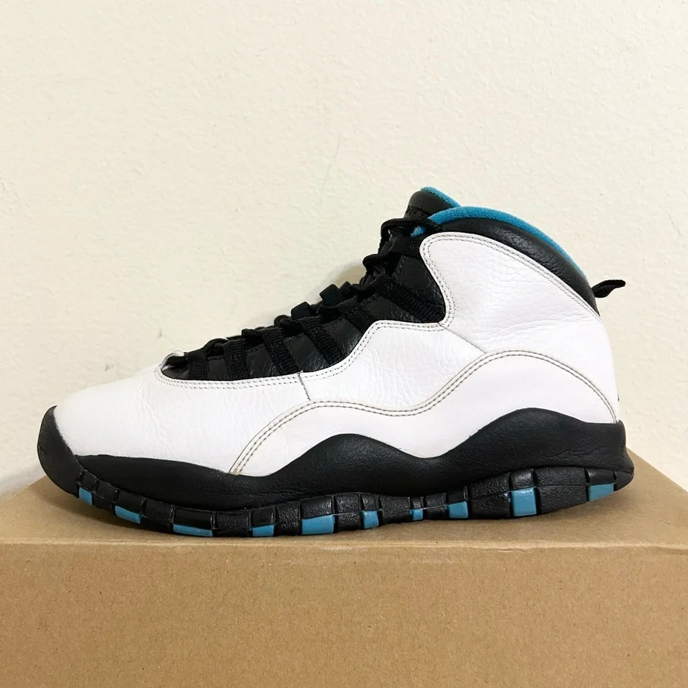 AUTHENTIC Jordan 10 Retro Powder Blue size 9.5 310805-106 2014 PRE-OWNED